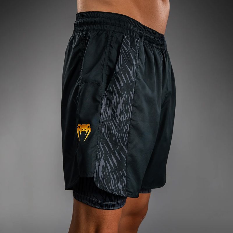 Pantaloncini da allenamento uomo Venum x Chimaev Training black/grey 6