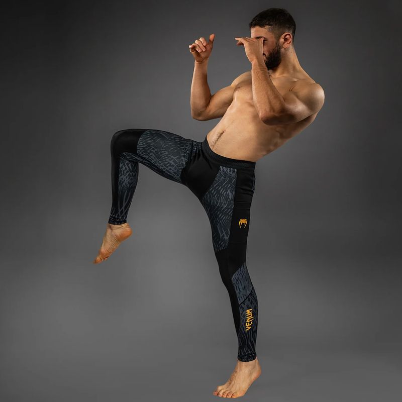 Leggings da allenamento uomo Venum x Chimaev Spats black/grey 2