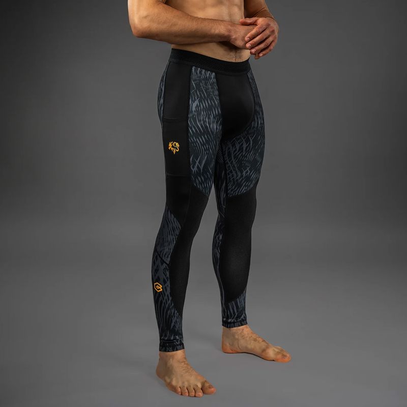 Leggings da allenamento uomo Venum x Chimaev Spats black/grey 5