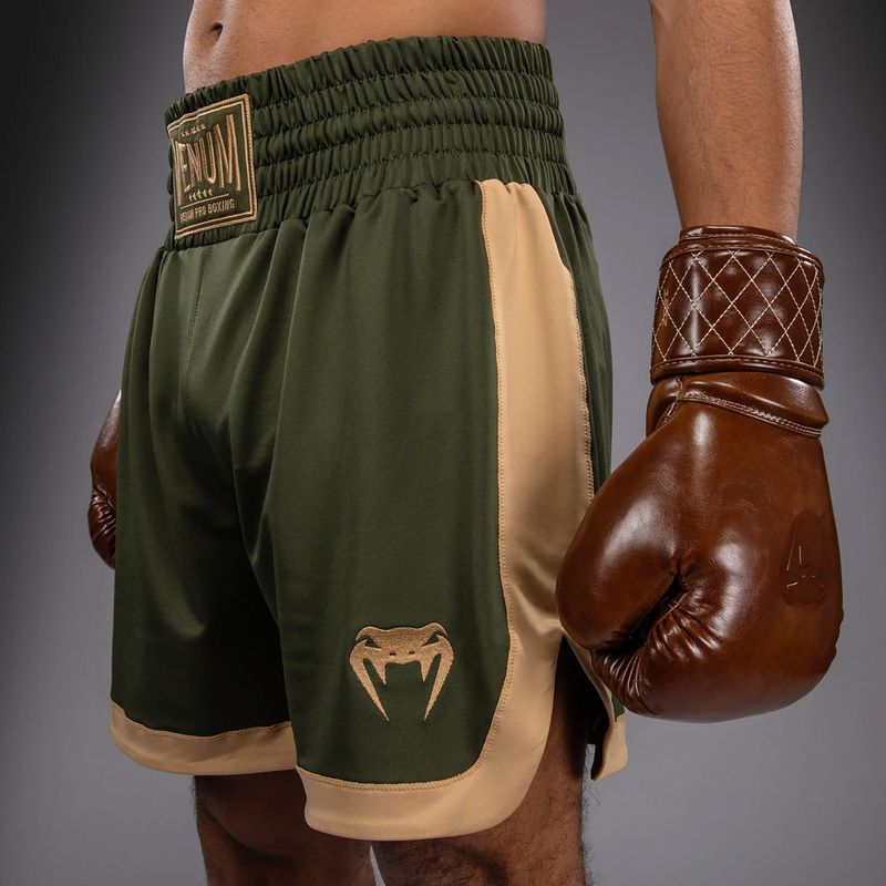 Pantaloncini da allenamento uomo Venum Classic Boxing military green/sand 5