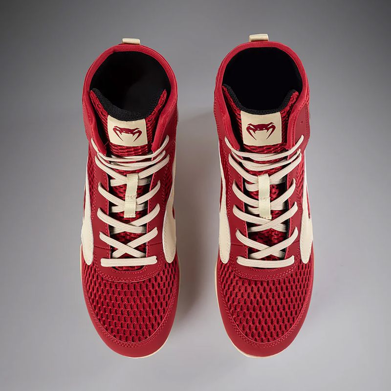Scarpe da boxe da uomo Venum Contender Boxing ruby red/ivory 9