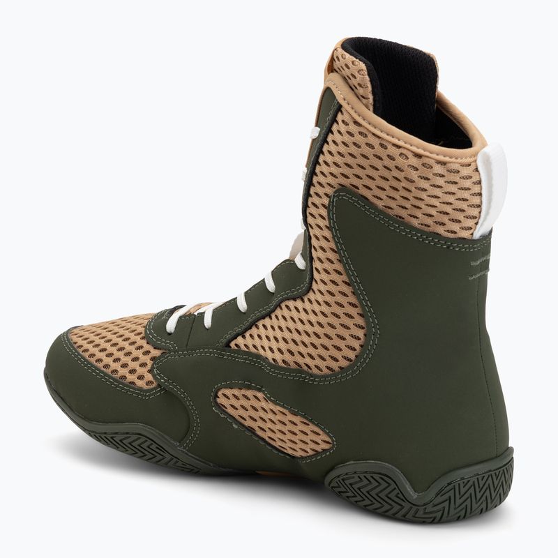 Scarpe da boxe uomo Venum Contender Boxing military green/sand 3
