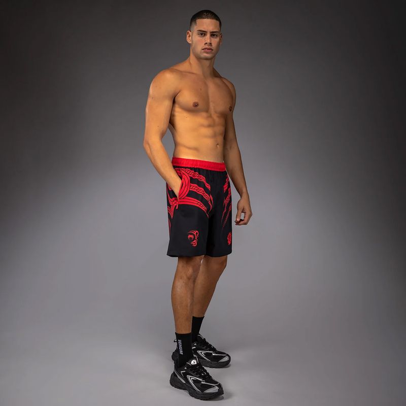 Pantaloncini da allenamento uomo Venum x Mike Tyson Tiger Training deep black/intense red 2