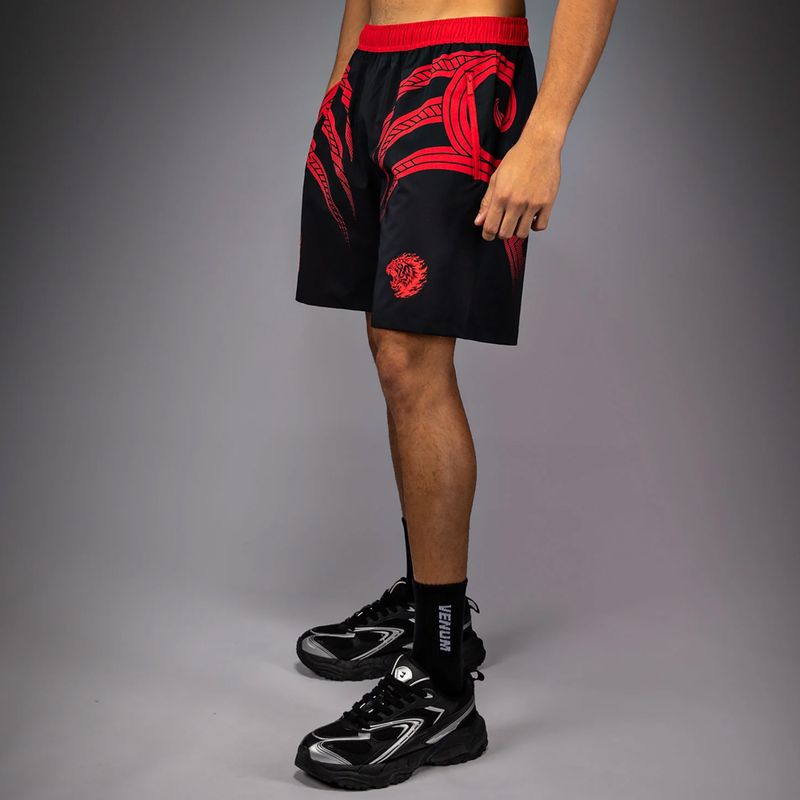 Pantaloncini da allenamento uomo Venum x Mike Tyson Tiger Training deep black/intense red 4