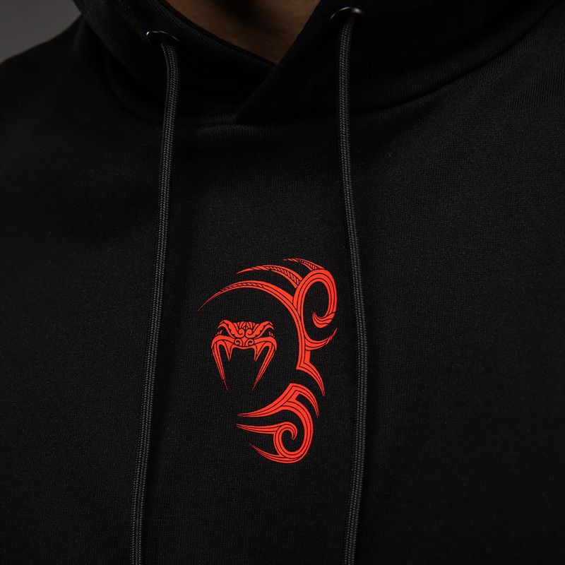 Felpa da uomo Venum x Mike Tyson Tiger senza maniche con cappuccio deep black/intense red 5