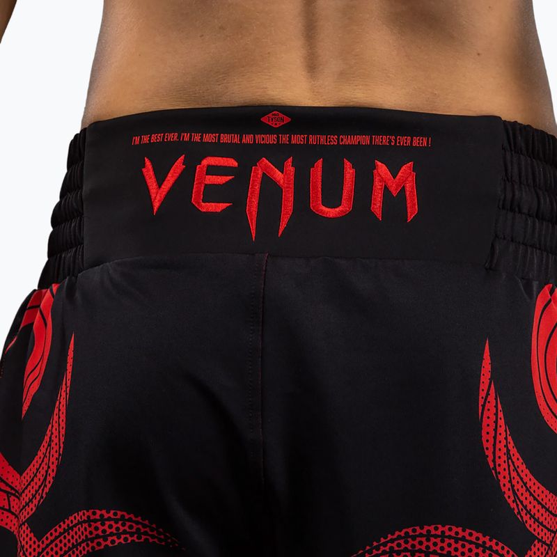 Pantaloncini da allenamento uomo Venum x Mike Tyson Tiger deep black/intense red 7