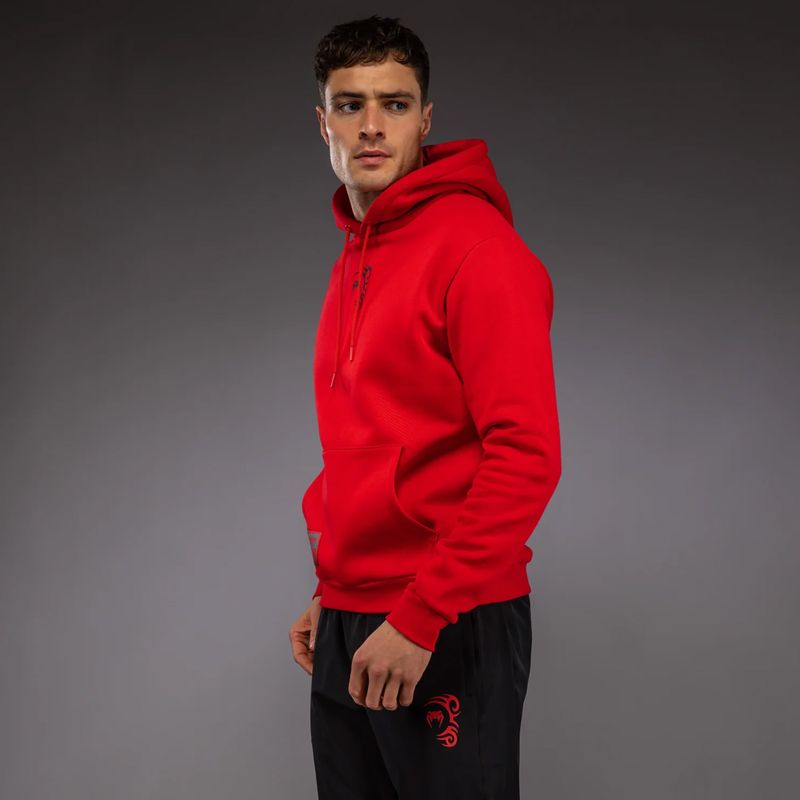 Felpa con cappuccio uomo Venum x Mike Tyson Tiger Hoodie intense red/deep black 4