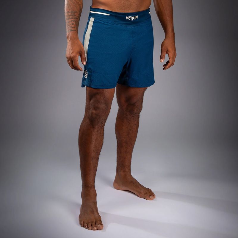 Pantaloncini da allenamento uomo Venum Roger Gracie Academy Fightshorts blue 3