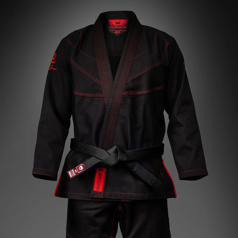 GI al brasiliano jiu-jitsu Venum Roger Gracie Academy BJJ black/red 3