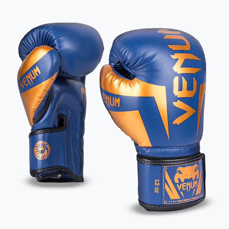 Guantoni da boxe Venum Elite blue/black/copper 2