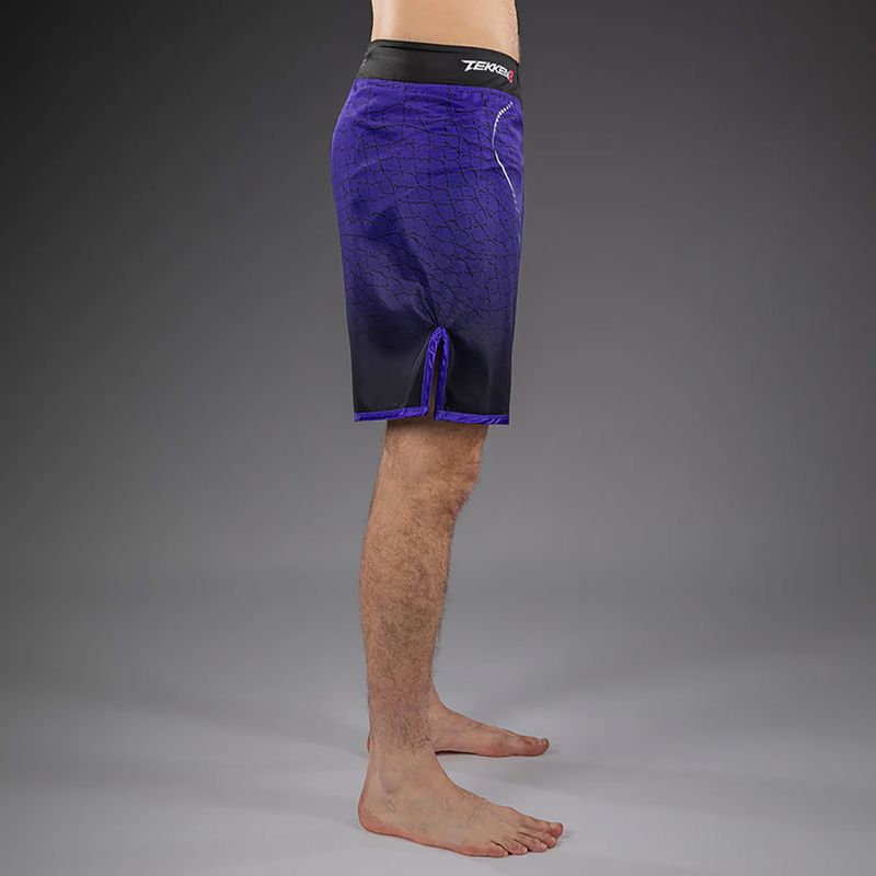 Pantaloncini da allenamento da uomo Venum x TEKKEN 8 Kazuya Fight black purple 3