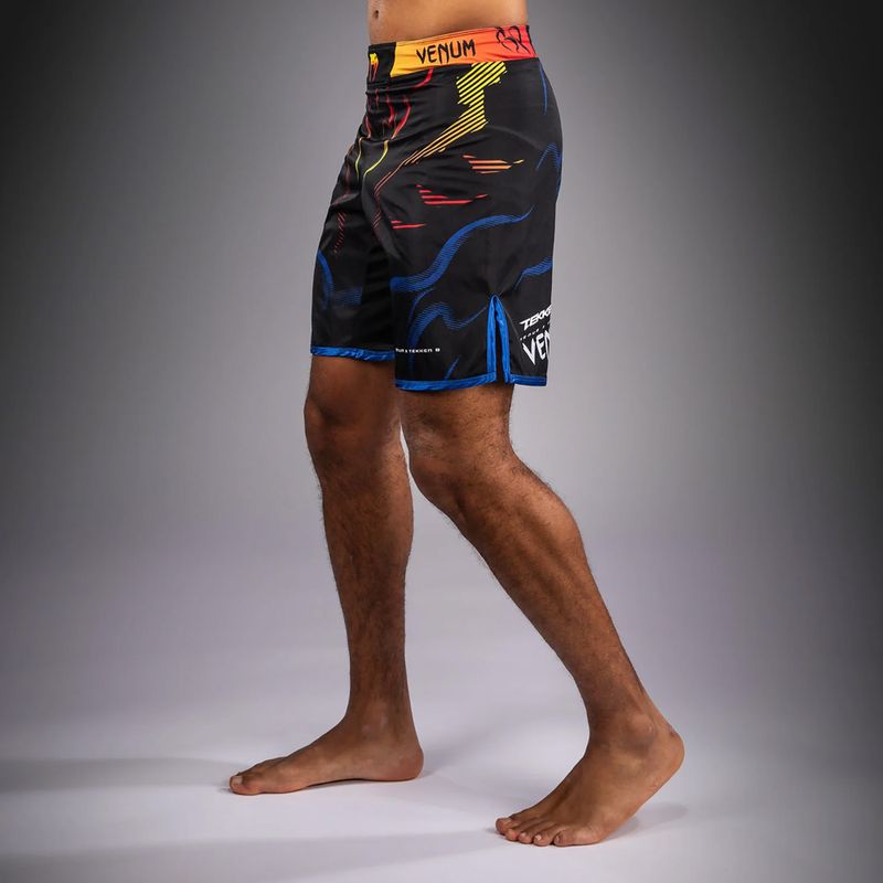 Pantaloncini da allenamento da uomo Venum x TEKKEN 8 Yoshimitsu Fight black/orange 4