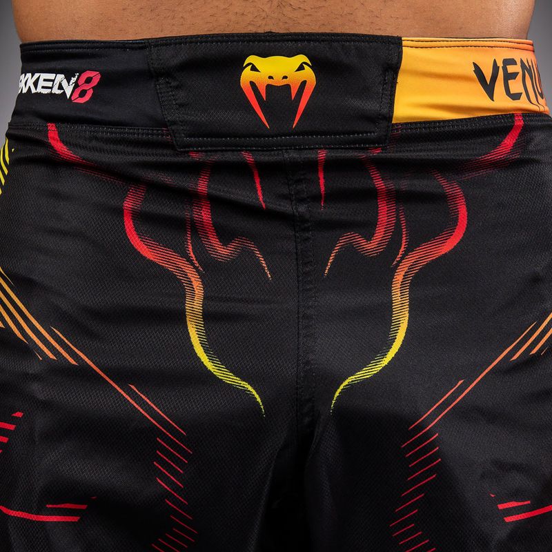 Pantaloncini da allenamento da uomo Venum x TEKKEN 8 Yoshimitsu Fight black/orange 6