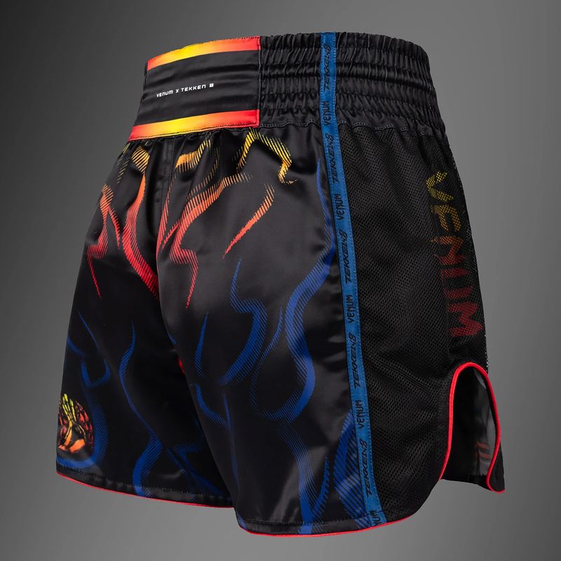 Pantaloncini da allenamento da uomo Venum x TEKKEN 8 Yoshimitsu Muay Thai black/orange 4