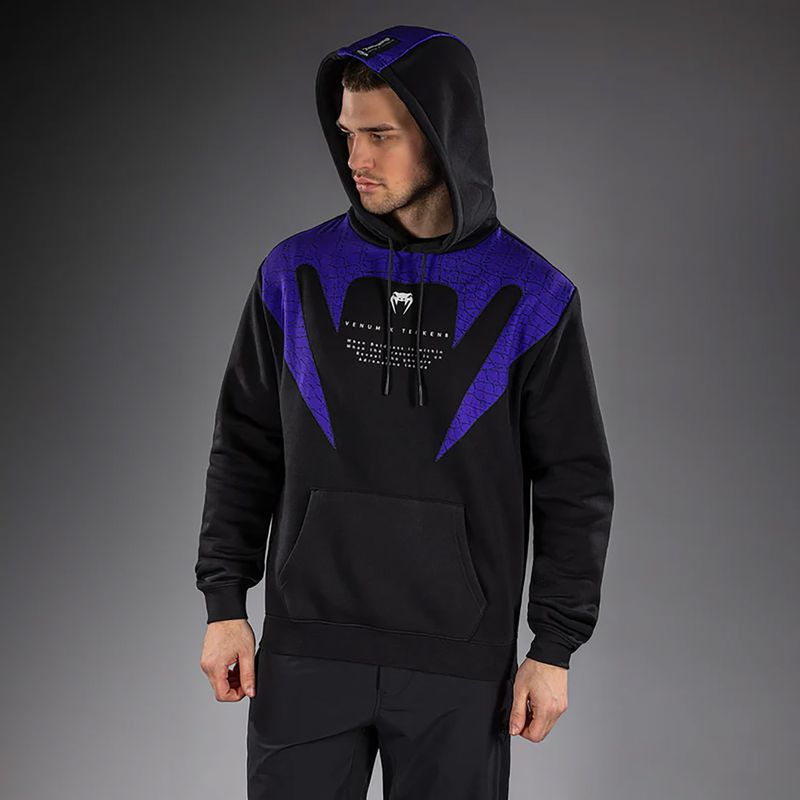 Felpa da uomo Venum x TEKKEN 8 Kazuya Pullover Hoodie black/purple 3