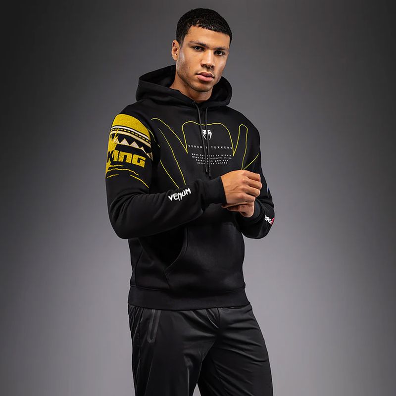 Felpa da uomo Venum x TEKKEN 8 King Pullover Hoodie black/yellow 4