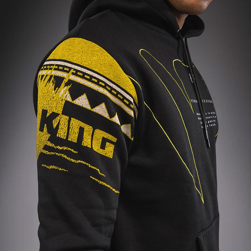 Felpa da uomo Venum x TEKKEN 8 King Pullover Hoodie black/yellow 6