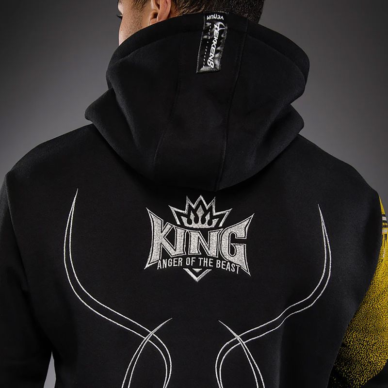 Felpa da uomo Venum x TEKKEN 8 King Pullover Hoodie black/yellow 7