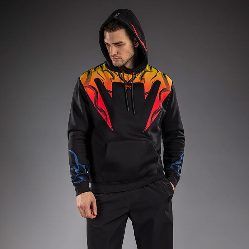 Felpa da uomo Venum x TEKKEN 8 Yoshimitsu Pullover Hoodie black/orange 3