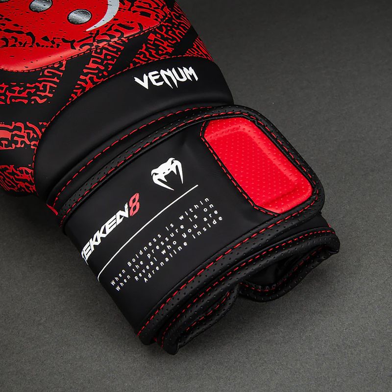 Guantoni da boxe Venum x TEKKEN 8 Kazuya Boxing red/black 4