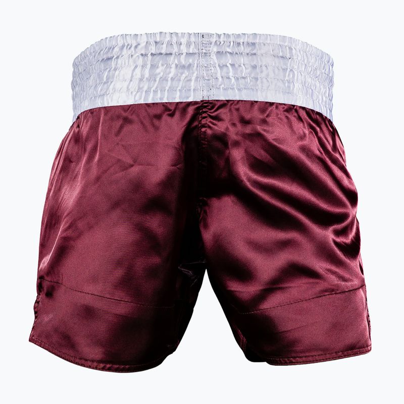 Pantaloncini da allenamento da uomo Venum Classic Muay Thai burgundy 2