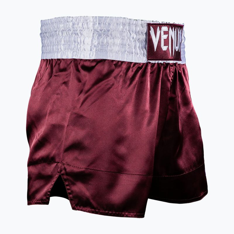Pantaloncini da allenamento da uomo Venum Classic Muay Thai burgundy 3