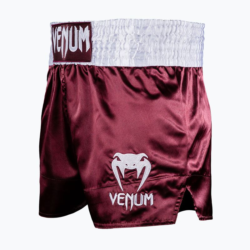 Pantaloncini da allenamento da uomo Venum Classic Muay Thai burgundy 4