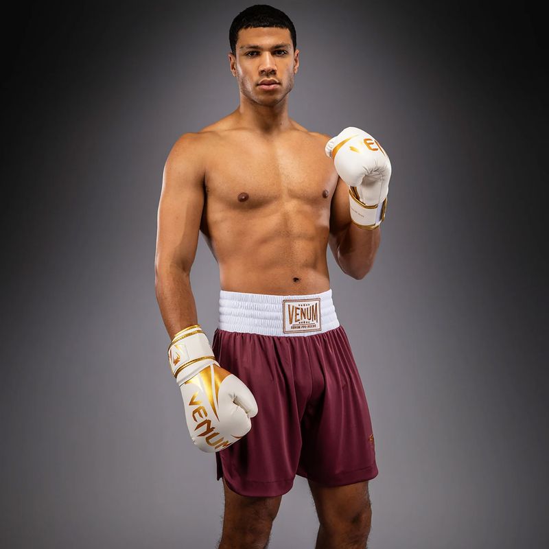Pantaloncini da allenamento uomo Venum Classic Boxing burgundy 2