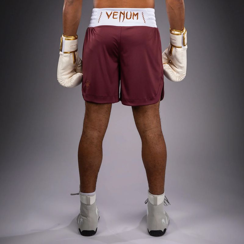 Pantaloncini da allenamento uomo Venum Classic Boxing burgundy 3