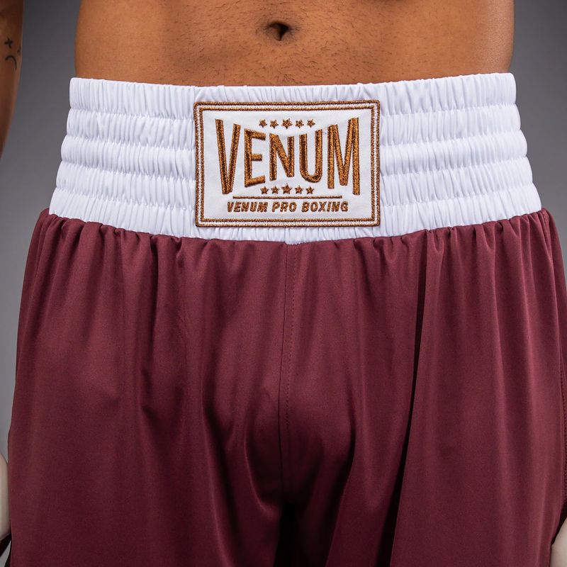 Pantaloncini da allenamento uomo Venum Classic Boxing burgundy 7