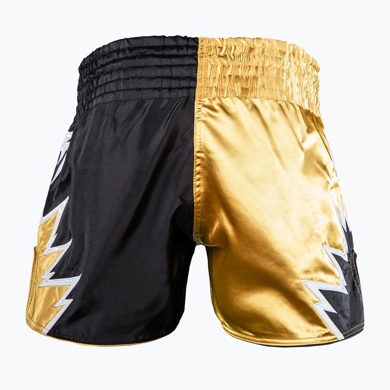 Pantaloncini da allenamento da uomo Venum Inferno 2.0 Muay Thai black/gold 2