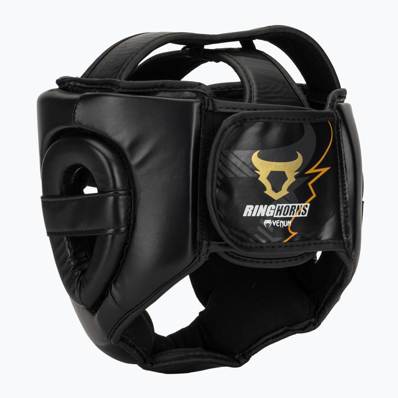 Casco da boxe Venum Ringhorns Charger Headgear black/gold 3