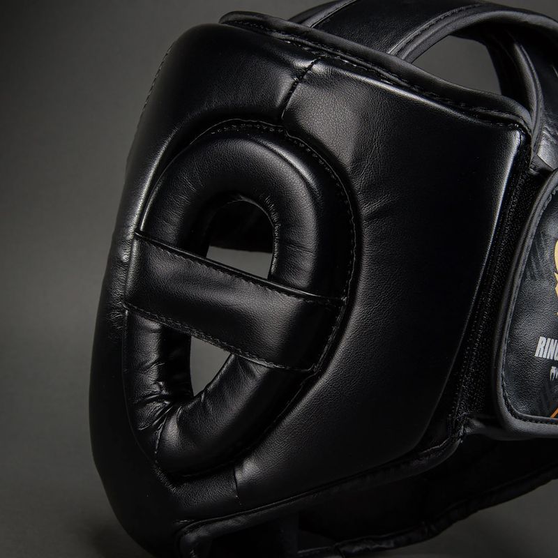 Casco da boxe Venum Ringhorns Charger Headgear black/gold 4