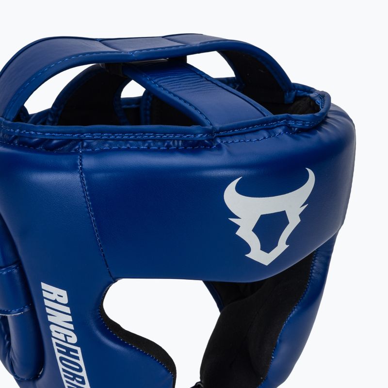 Casco da boxe Venum Ringhorns Charger Headgear navy blue/red 4