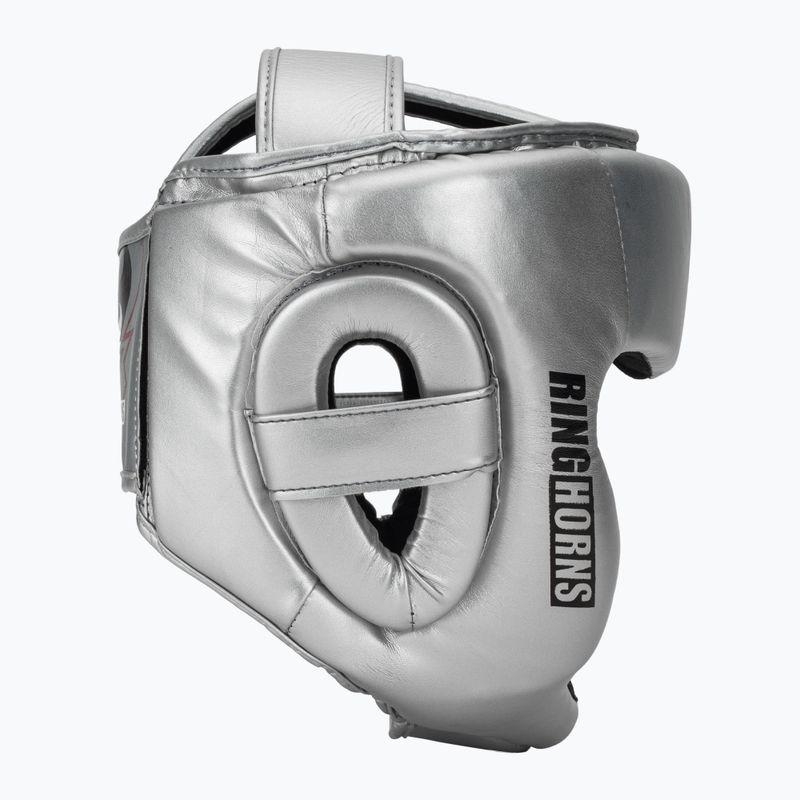 Casco da boxe Venum Ringhorns Charger Headgear silver/black 2