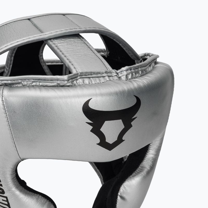 Casco da boxe Venum Ringhorns Charger Headgear silver/black 4