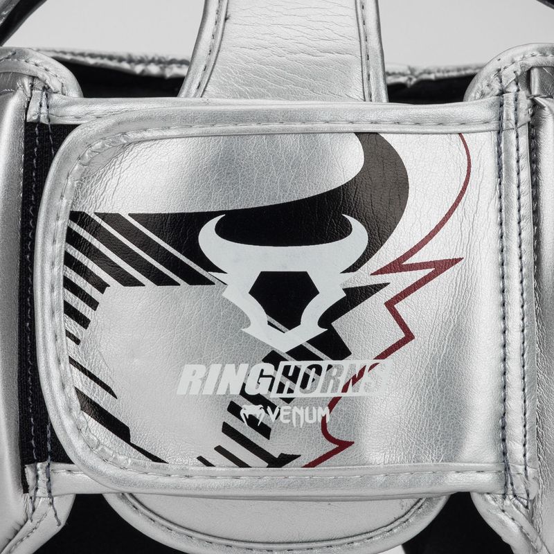 Casco da boxe Venum Ringhorns Charger Headgear silver/black 5