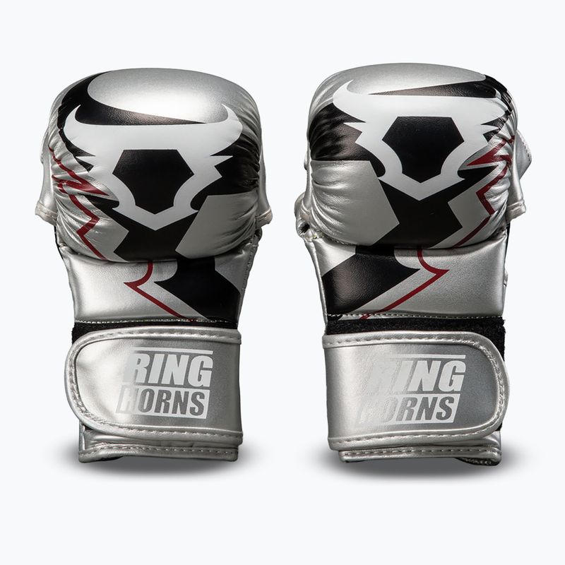 Guantoni da boxe Venum Ringhorns Charger Boxing silver/black 2