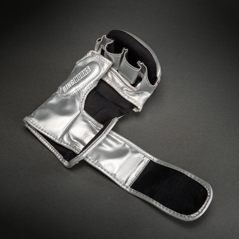 Guanti da sparring Venum Ringhorns Charger silver/black 4