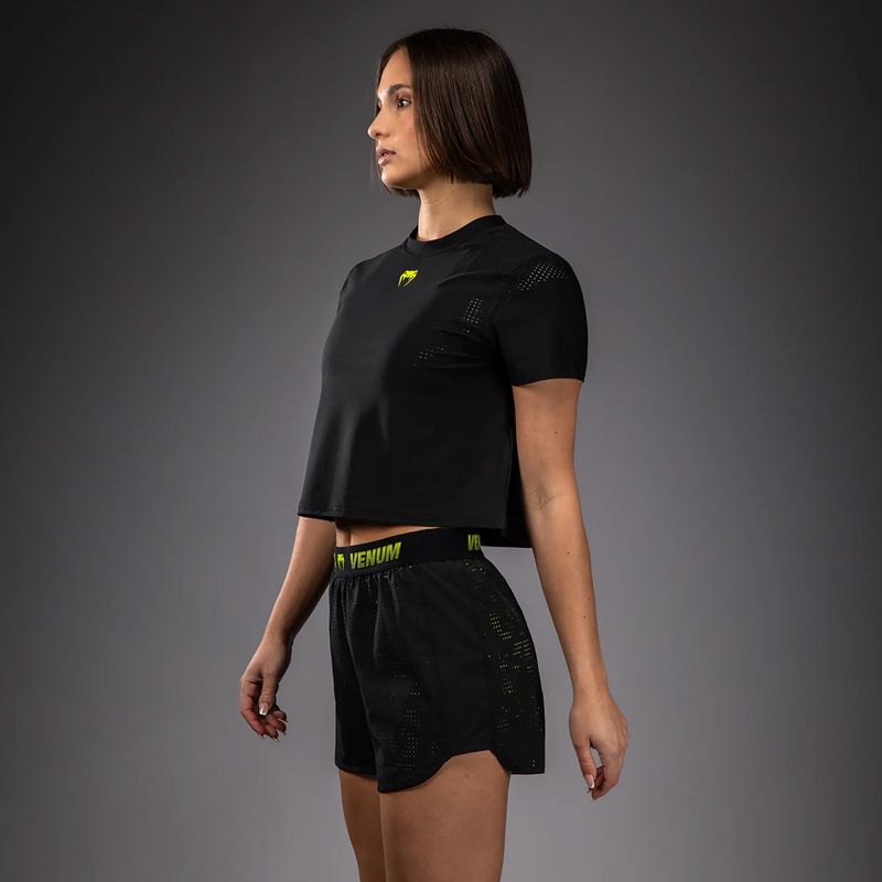 Pantaloncini da allenamento da donna Venum Lazer black/yellow 4