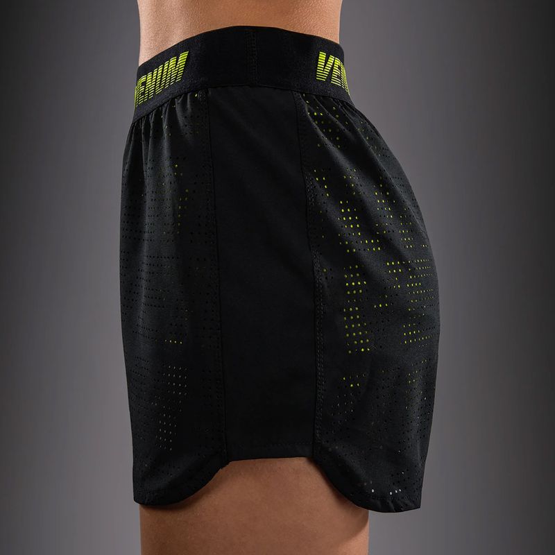 Pantaloncini da allenamento da donna Venum Lazer black/yellow 7