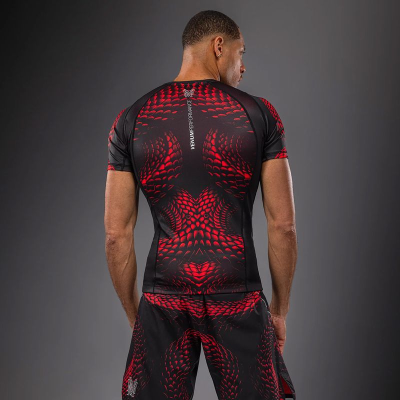 Rashguard da uomo Venum Matupa Short Sleeve black/red/silver 2