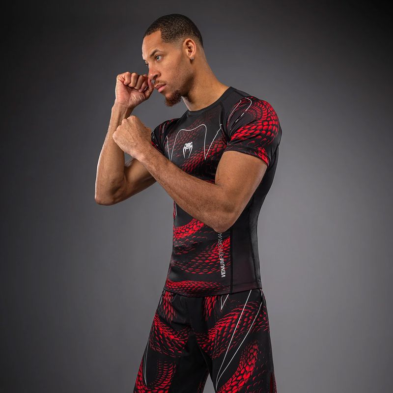 Rashguard da uomo Venum Matupa Short Sleeve black/red/silver 4