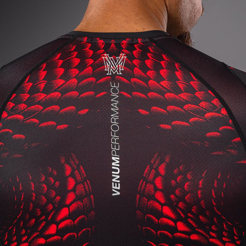 Rashguard da uomo Venum Matupa Short Sleeve black/red/silver 5