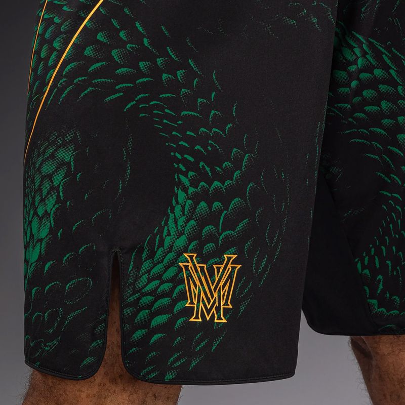 Pantaloncini da allenamento da uomo Venum Matupa Fightshorts black/green/gold 6