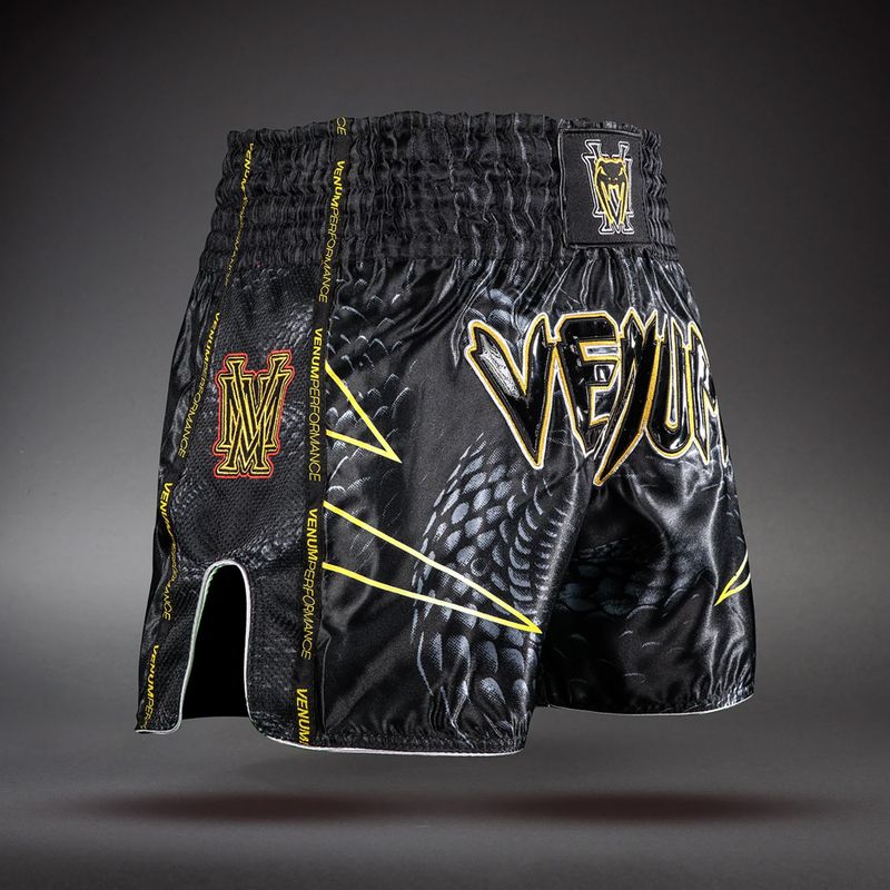 Pantaloncini da allenamento da uomo Venum Matupa Muay Thai black/grey/gold 4
