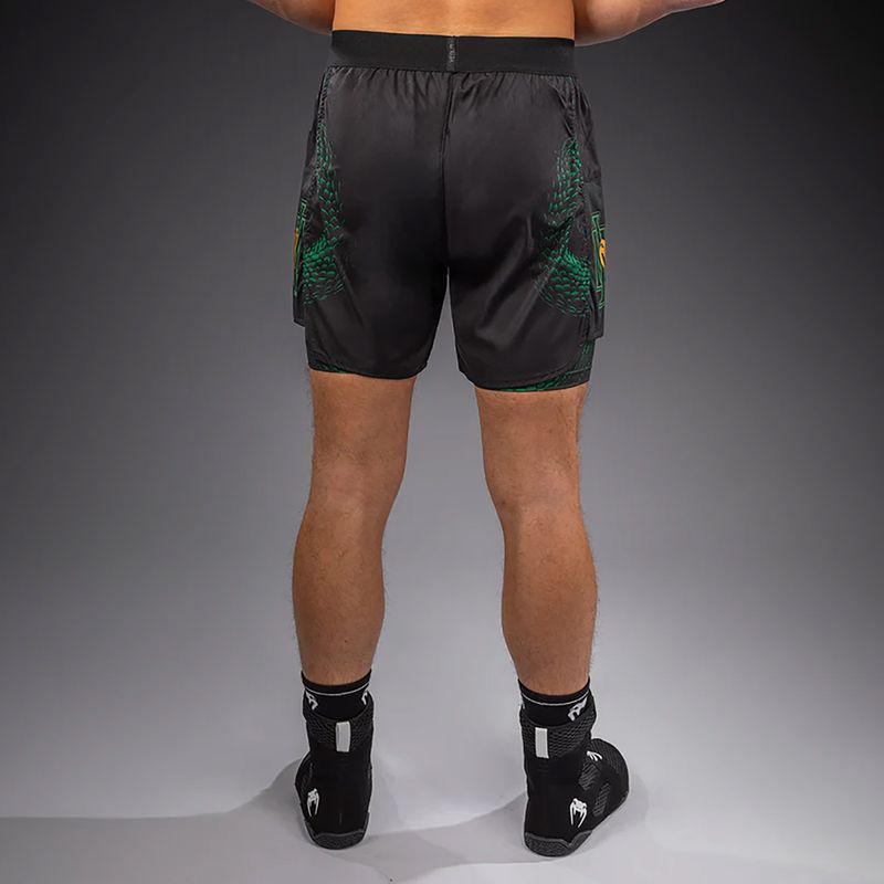 Pantaloncini da allenamento da uomo Venum Matupa Training black/green/gold 2