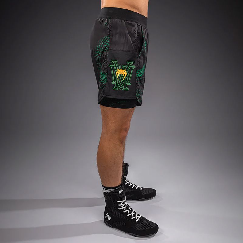 Pantaloncini da allenamento da uomo Venum Matupa Training black/green/gold 3