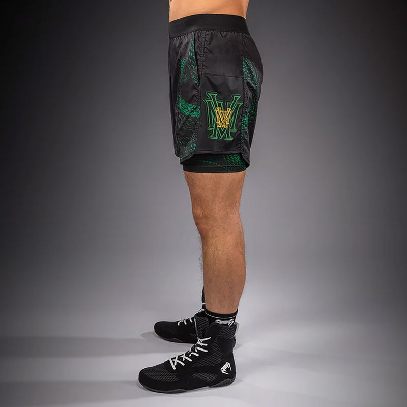 Pantaloncini da allenamento da uomo Venum Matupa Training black/green/gold 4