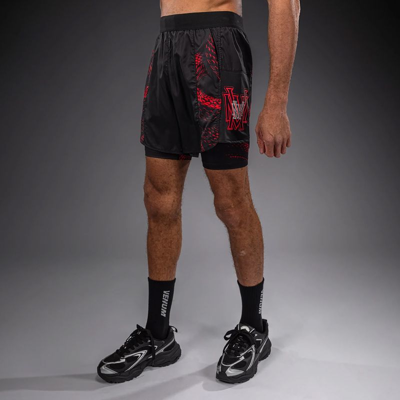 Pantaloncini da allenamento da uomo Venum Matupa Training black/red/silver 5